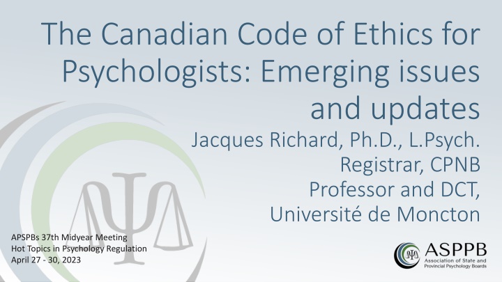 the canadian code of ethics for psychologists