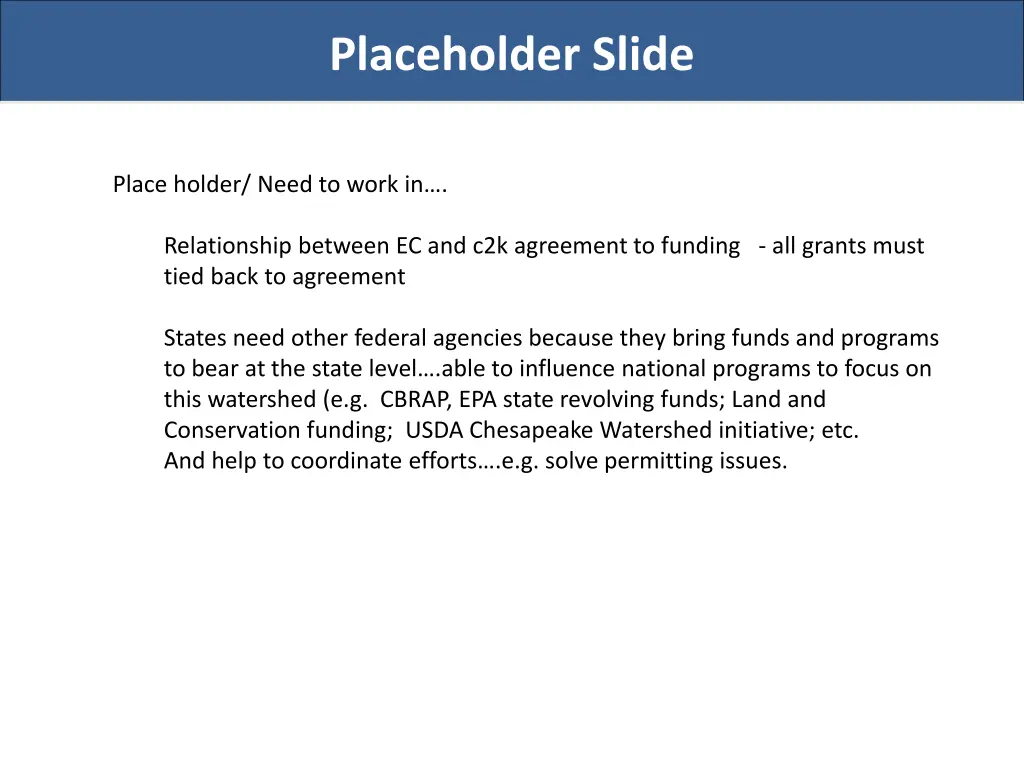 placeholder slide