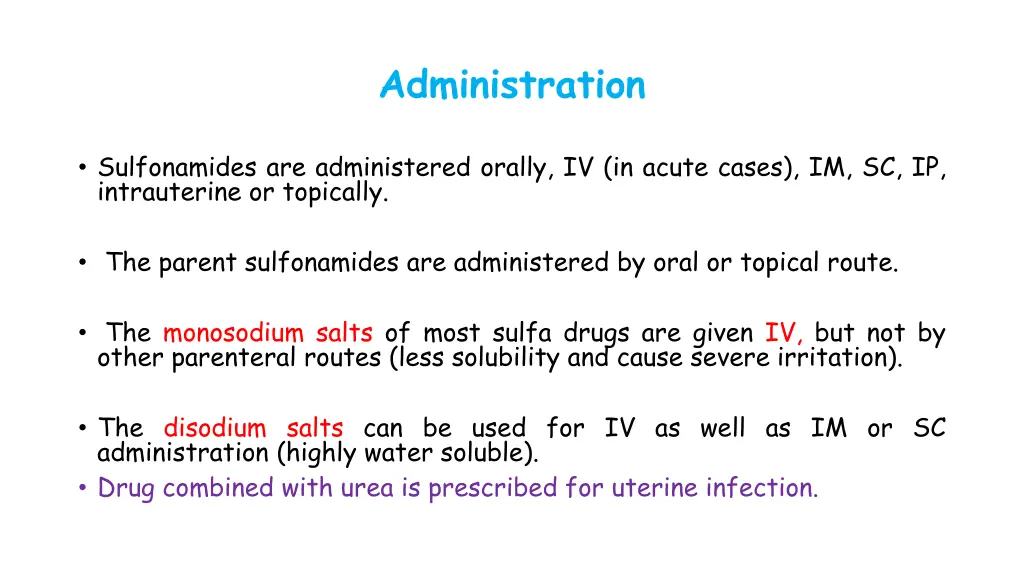 administration