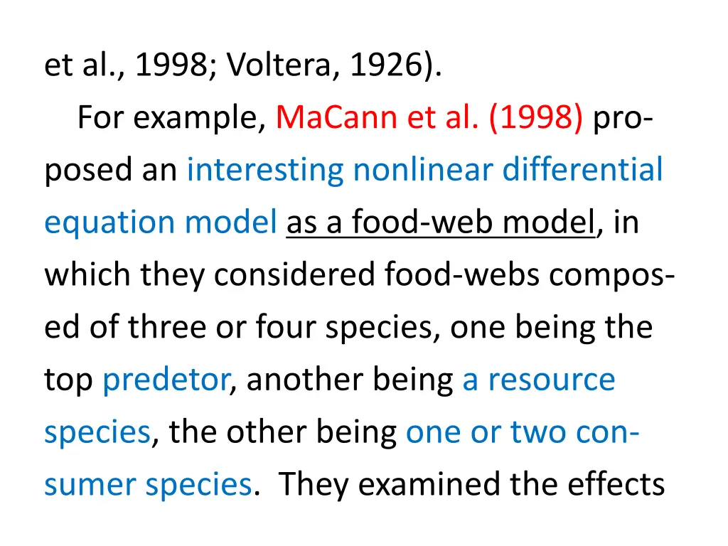 et al 1998 voltera 1926 for example macann