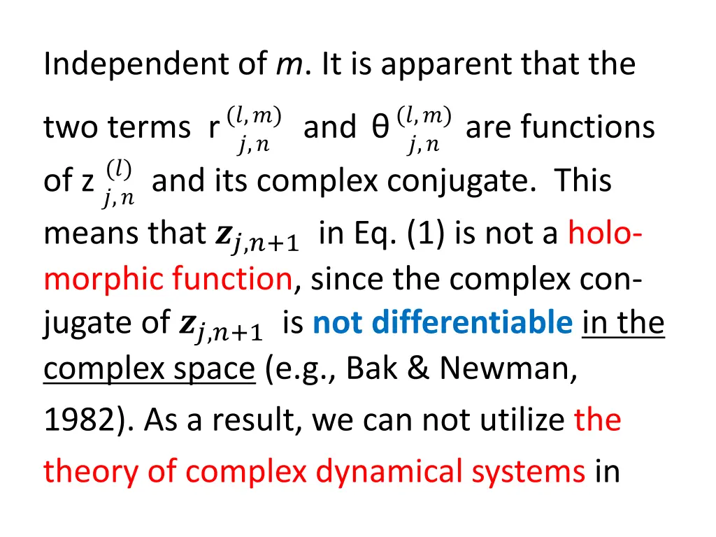 independent of m it is apparent that the