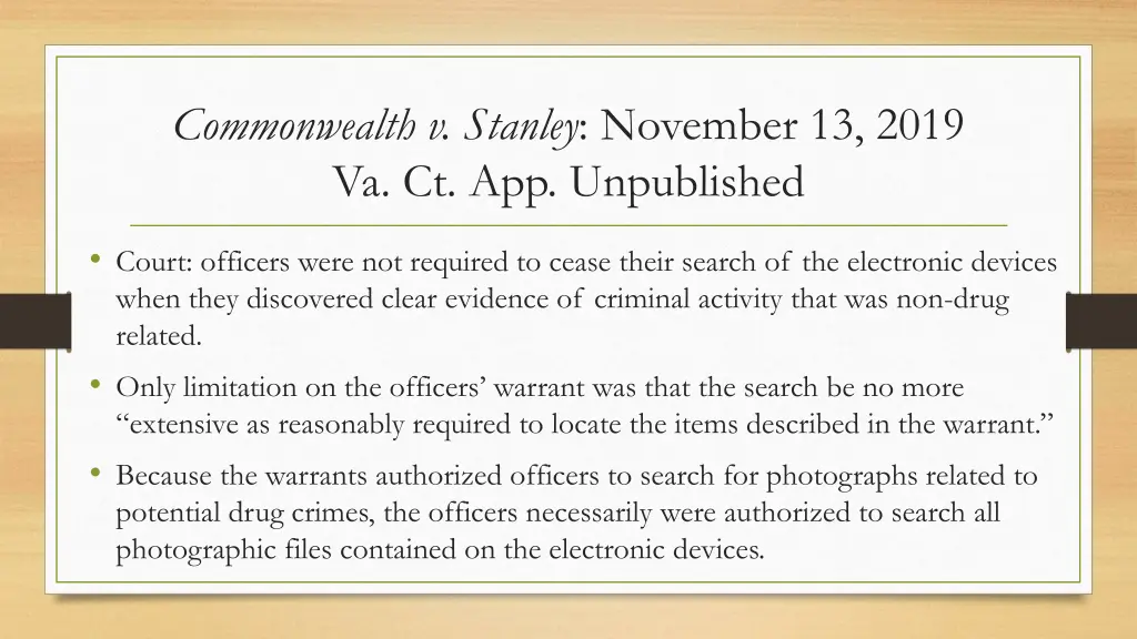 commonwealth v stanley november 13 2019