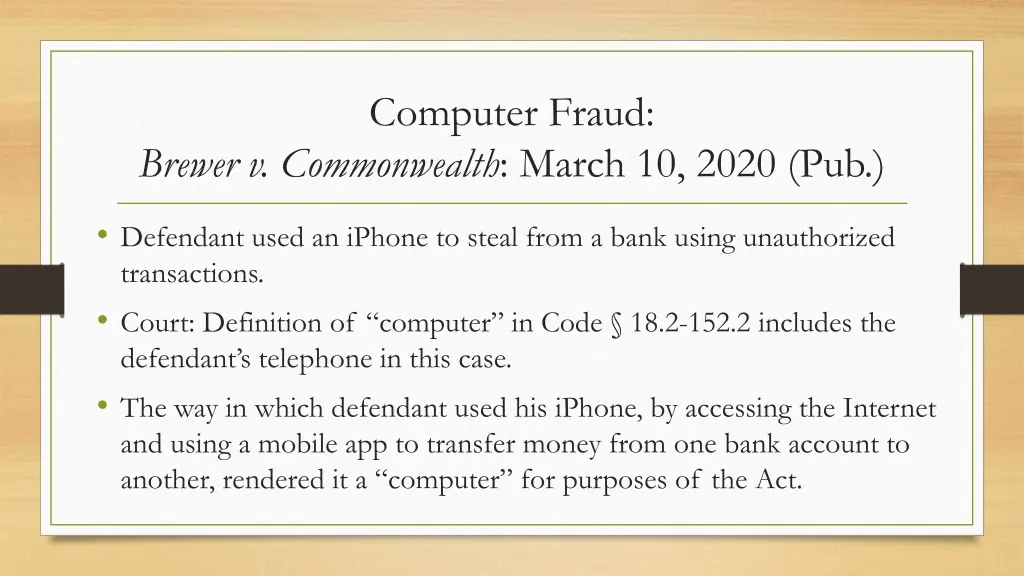 computer fraud