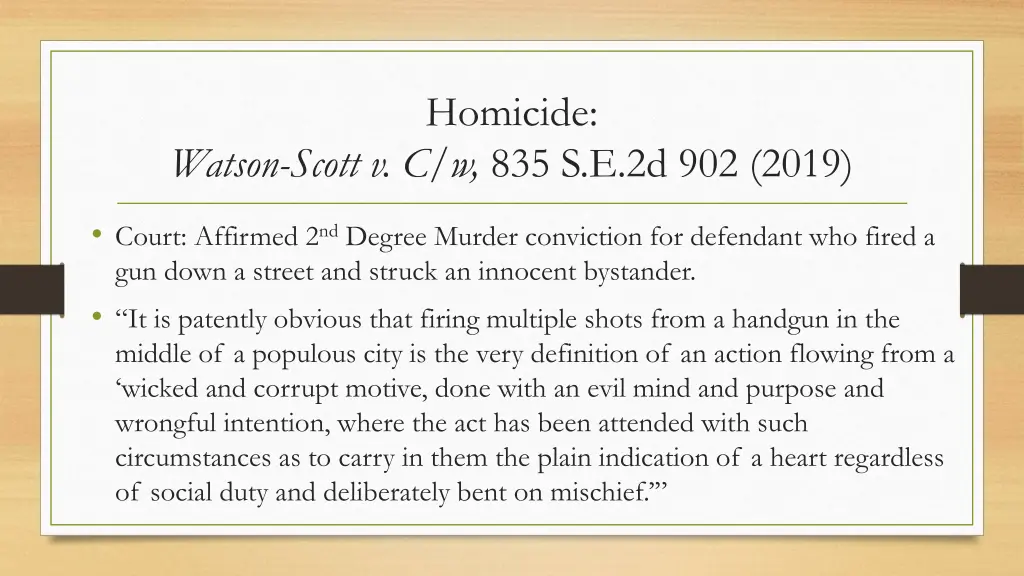 homicide