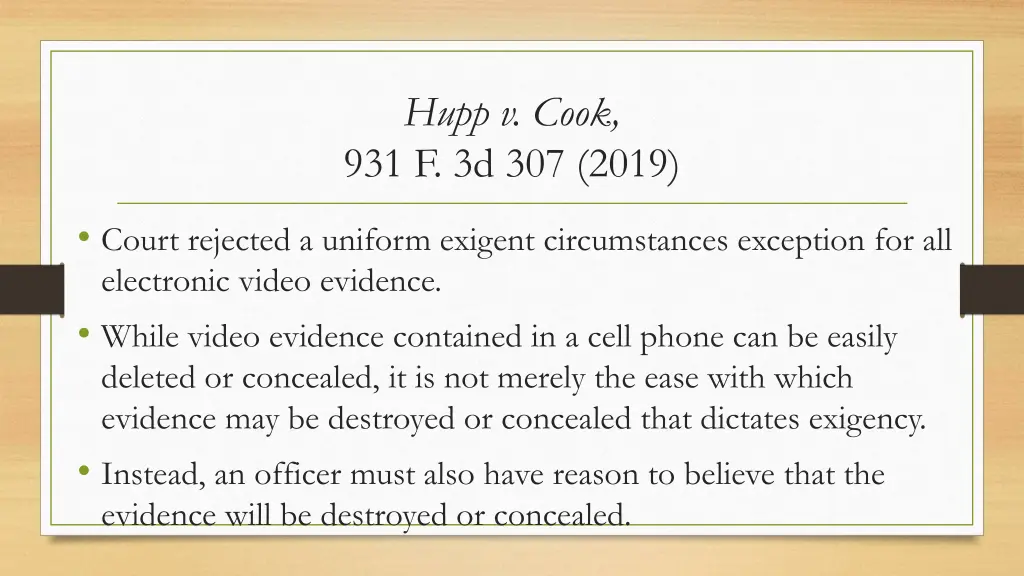 hupp v cook 931 f 3d 307 2019