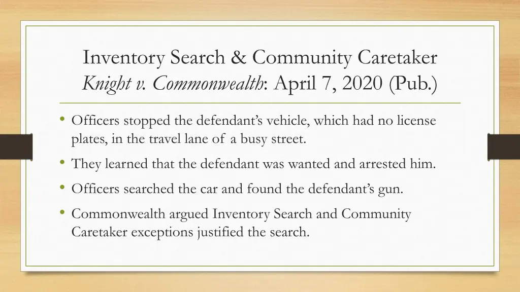 inventory search community caretaker knight
