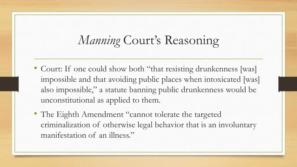 manning court s reasoning