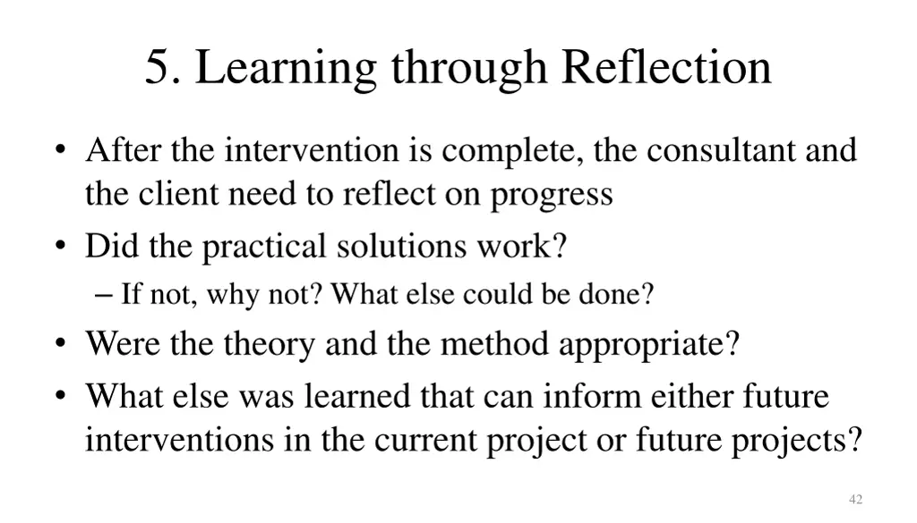5 learning through reflection
