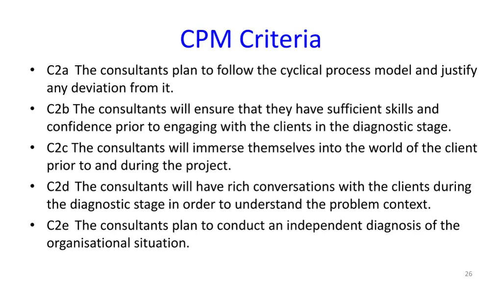 cpm criteria