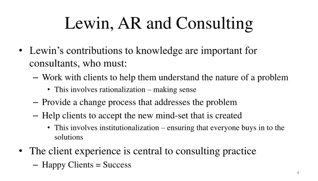 lewin ar and consulting