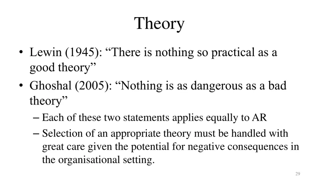 theory