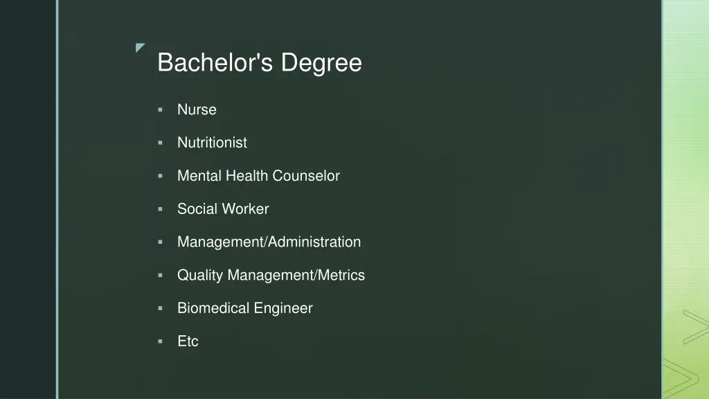 bachelor s degree