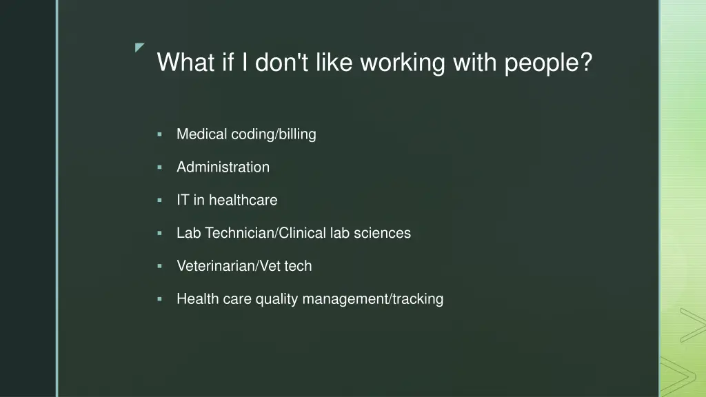 what if i don t like working with people