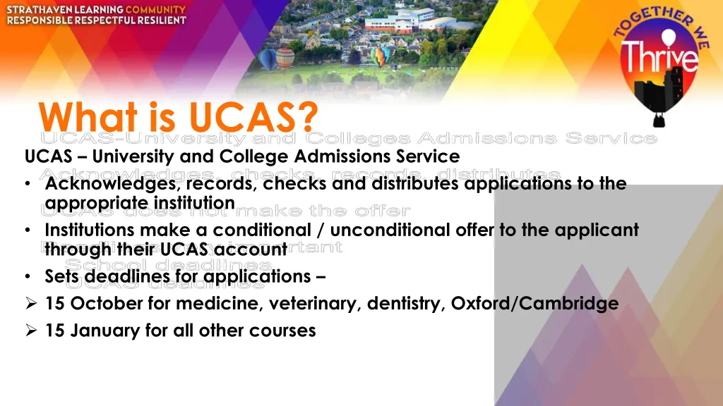 what is ucas ucas university and college