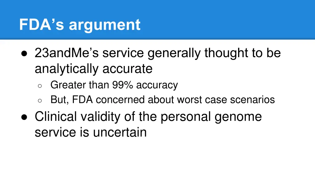 fda s argument 2
