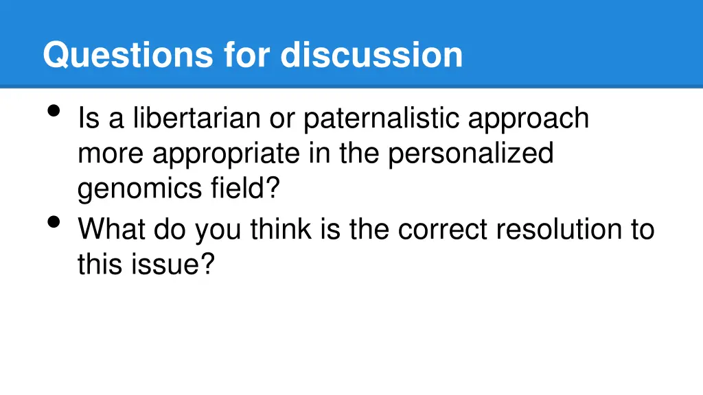 questions for discussion is a libertarian