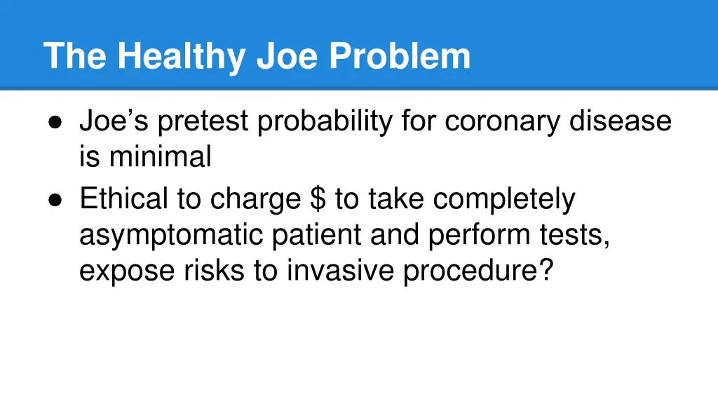the healthy joe problem