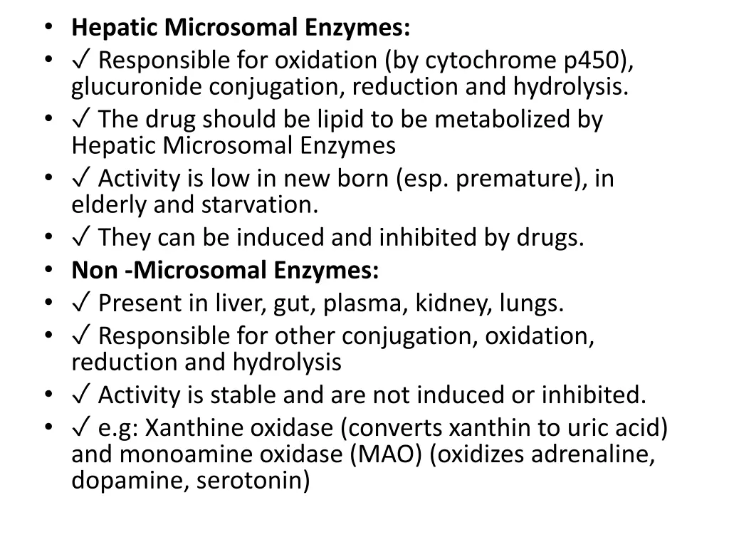 hepatic microsomal enzymes responsible