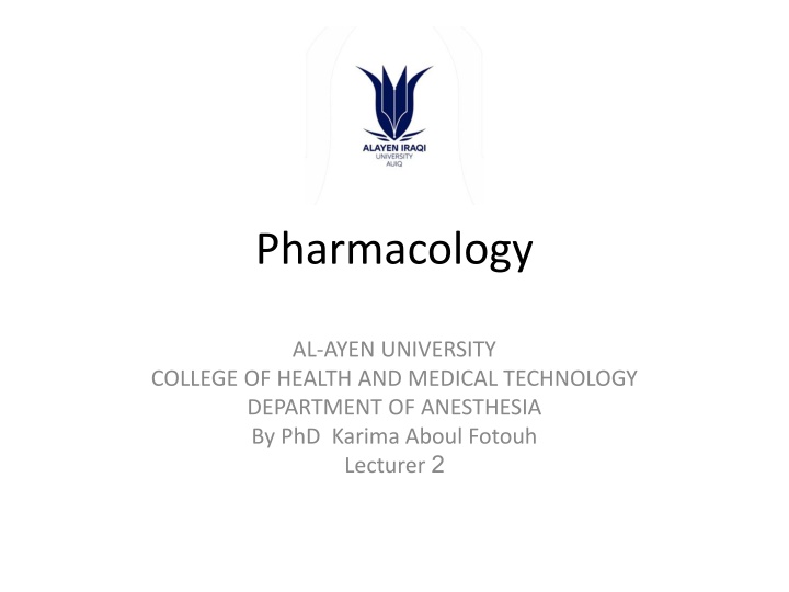 pharmacology