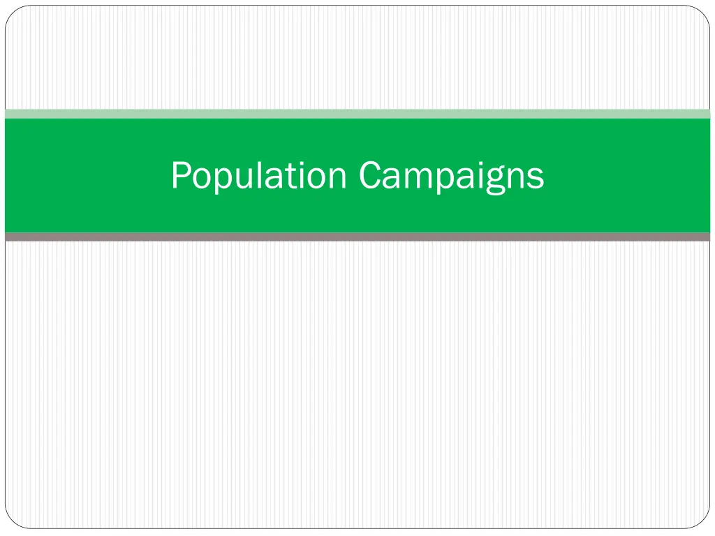 population campaigns 1