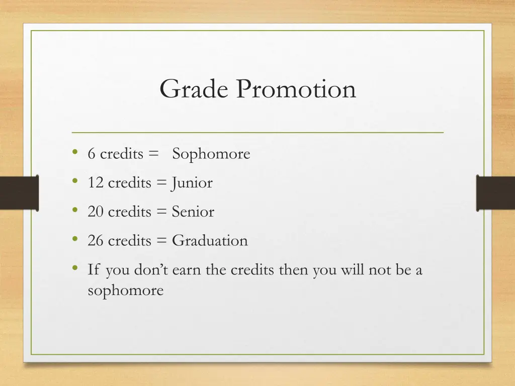 grade promotion