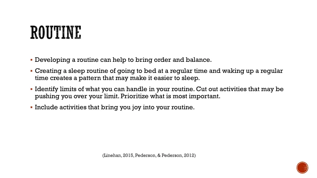 routine