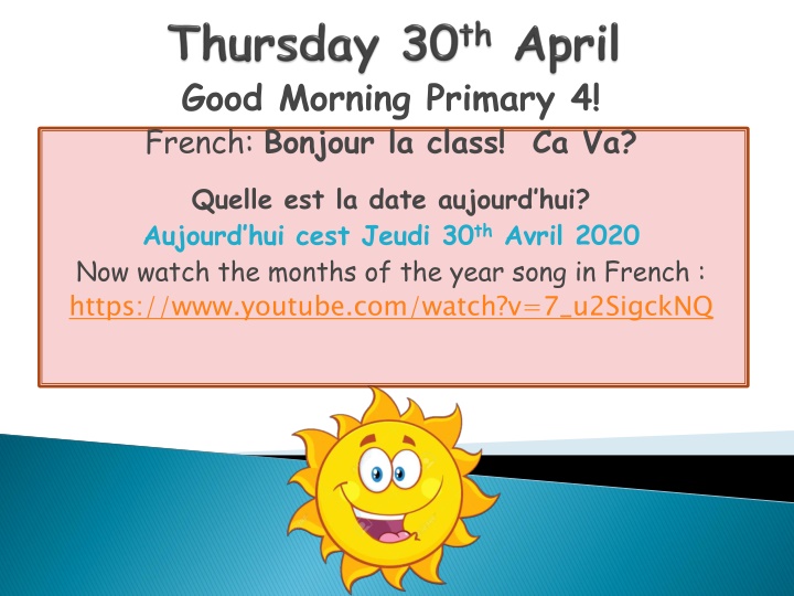 good morning primary 4 french bonjour la class