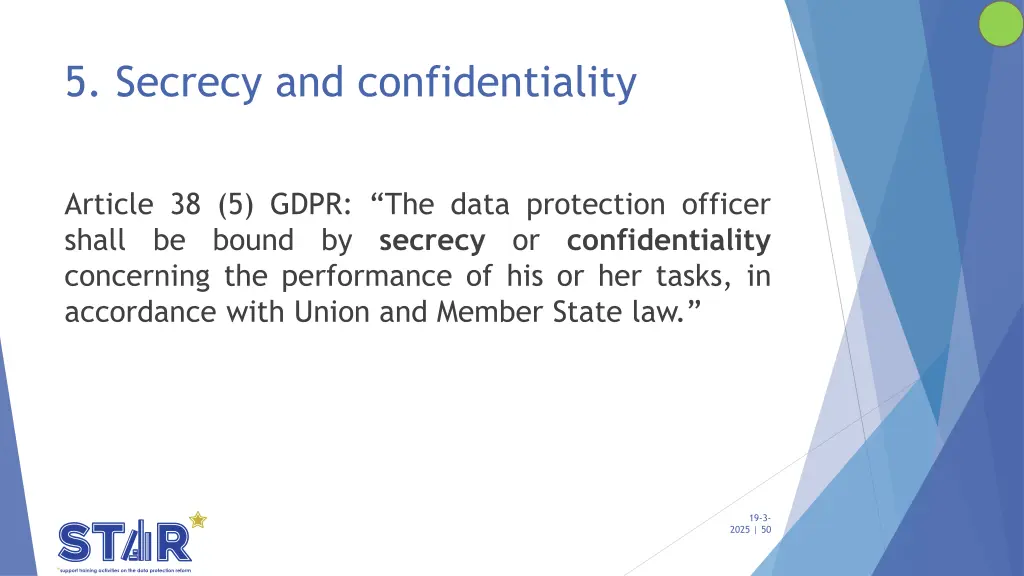 5 secrecy and confidentiality