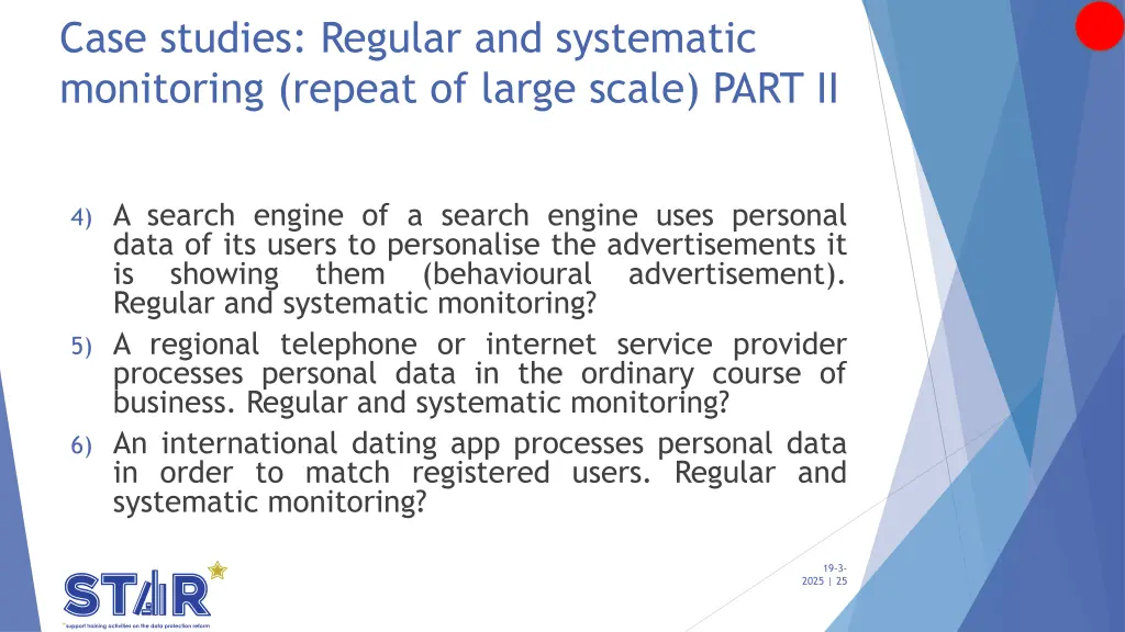 case studies regular and systematic monitoring 1