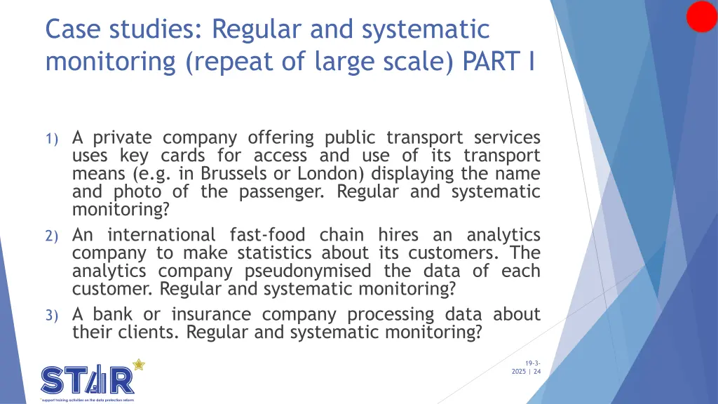 case studies regular and systematic monitoring