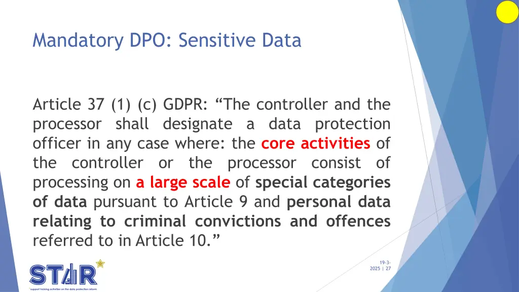 mandatory dpo sensitive data