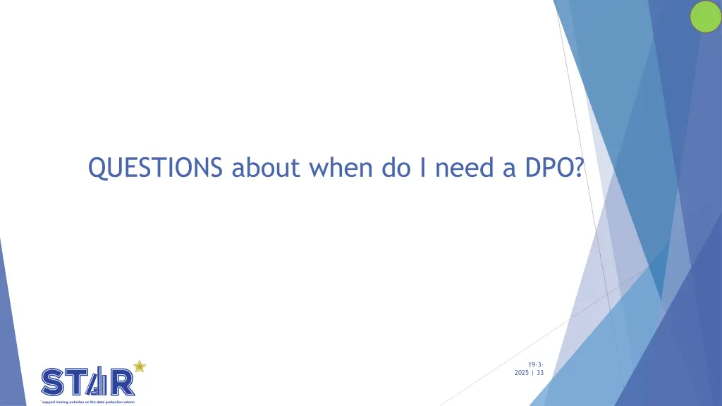 questions about when do i need a dpo