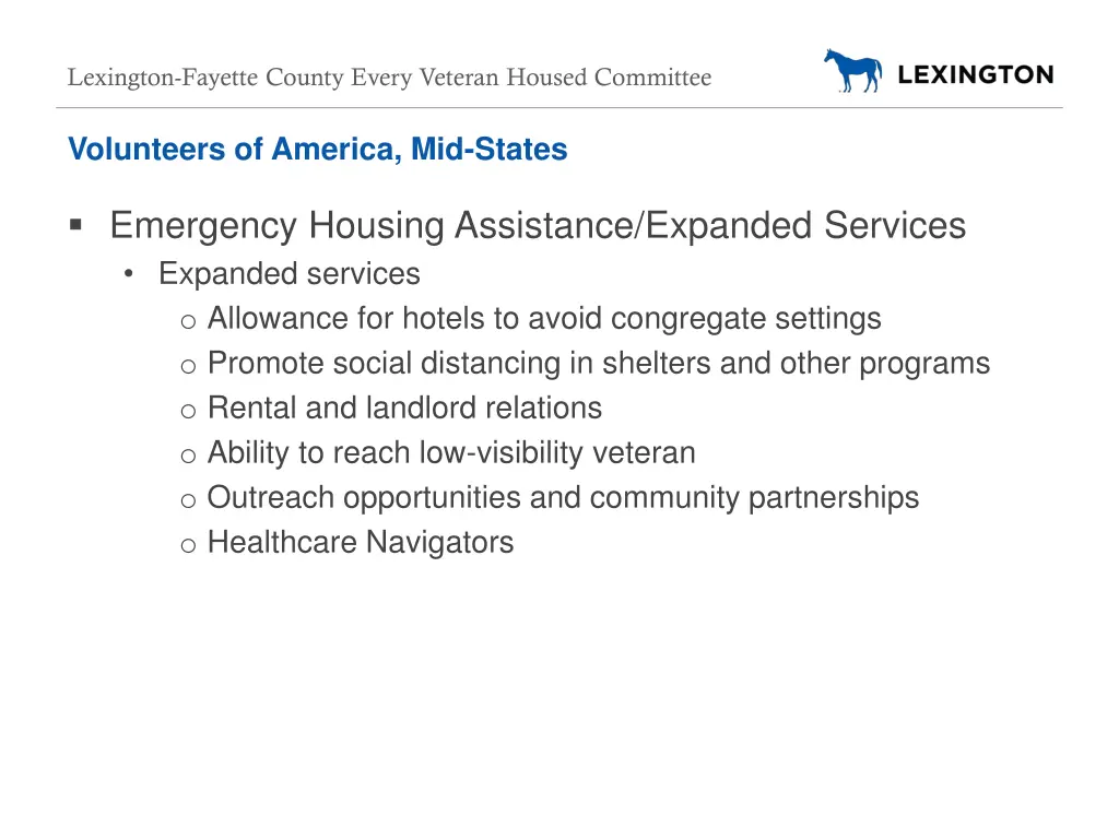 lexington fayette county every veteran housed 13