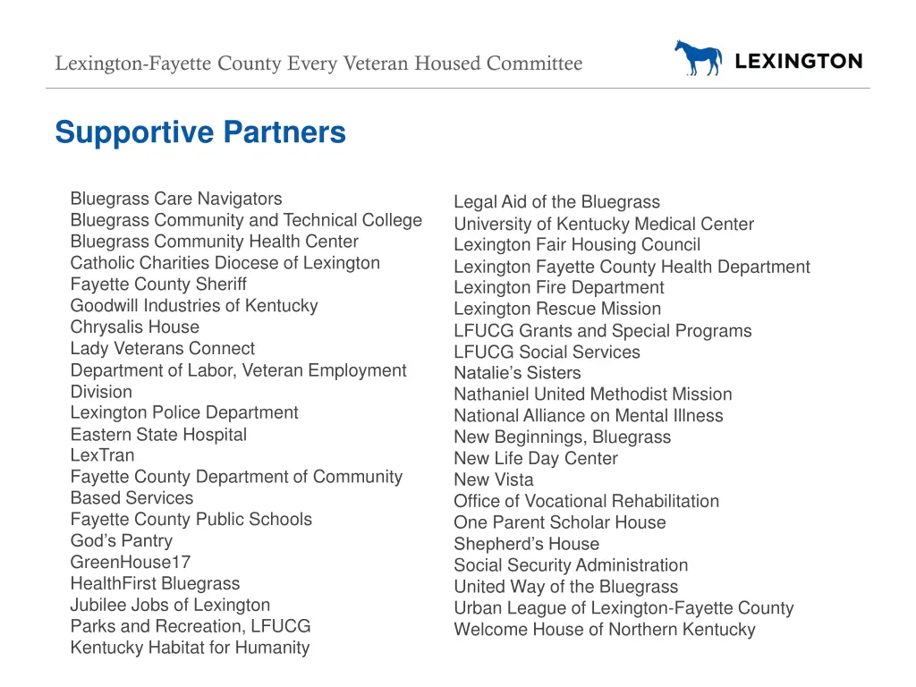 lexington fayette county every veteran housed 5