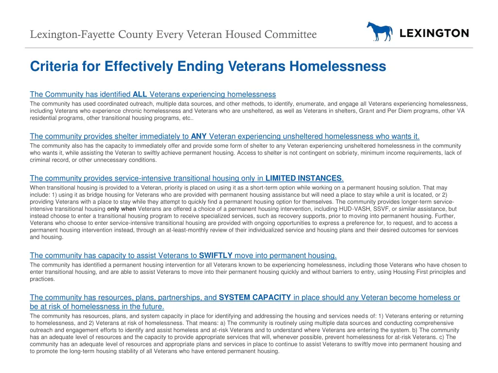 lexington fayette county every veteran housed 7