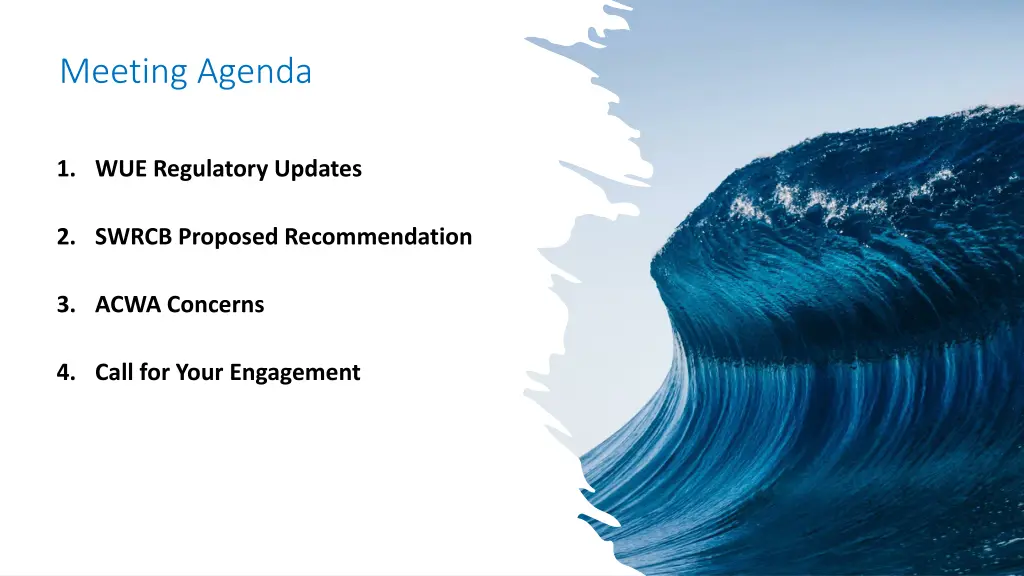 meeting agenda