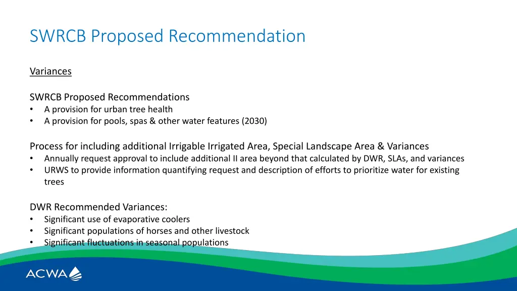 swrcb proposed recommendation 5