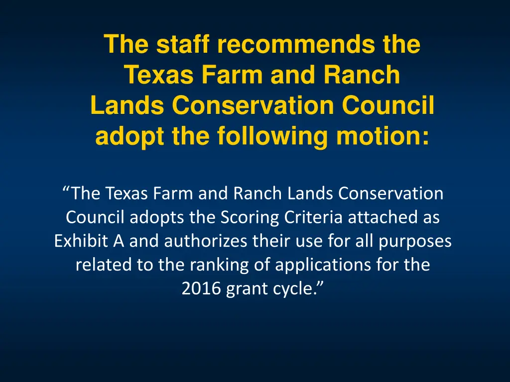 the staff recommends the texas farm and ranch