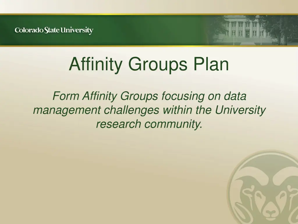 affinity groups plan