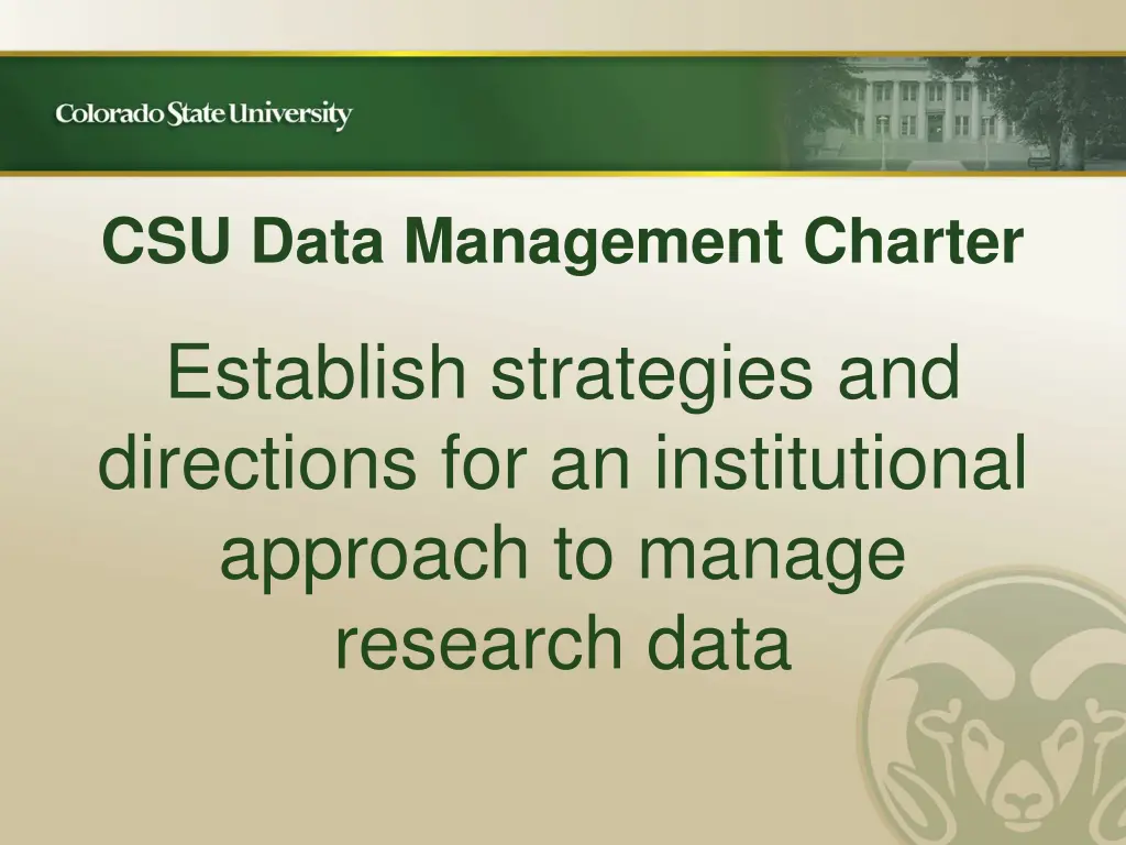csu data management charter