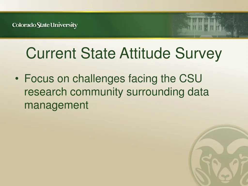 current state attitude survey