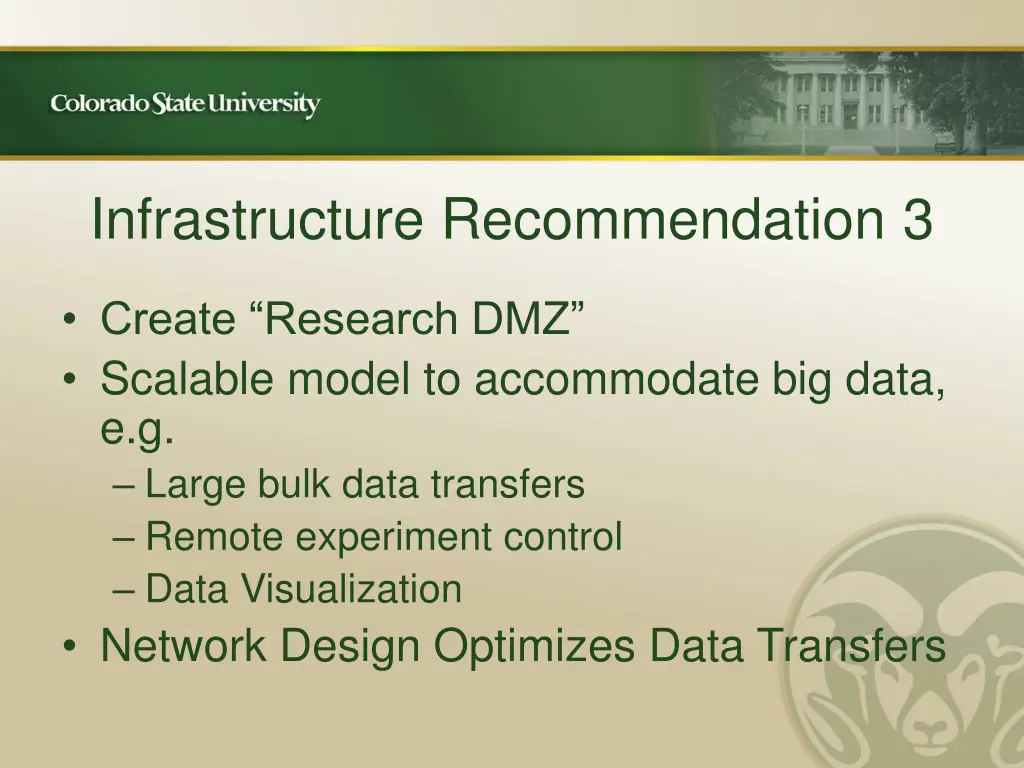 infrastructure recommendation 3