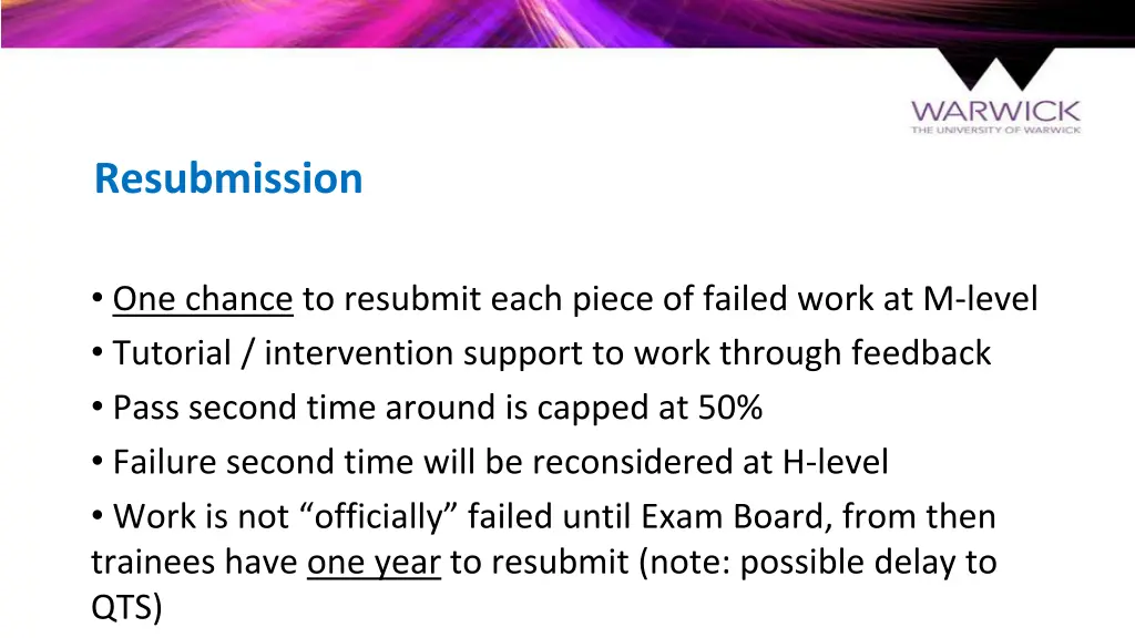 resubmission