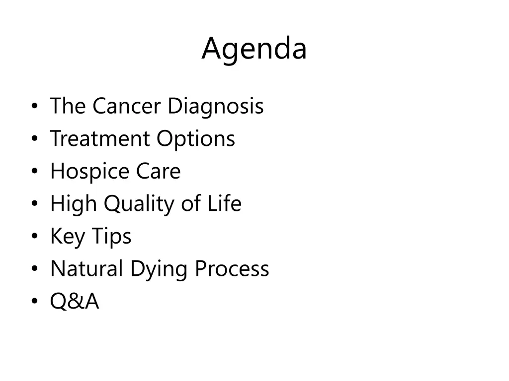 agenda