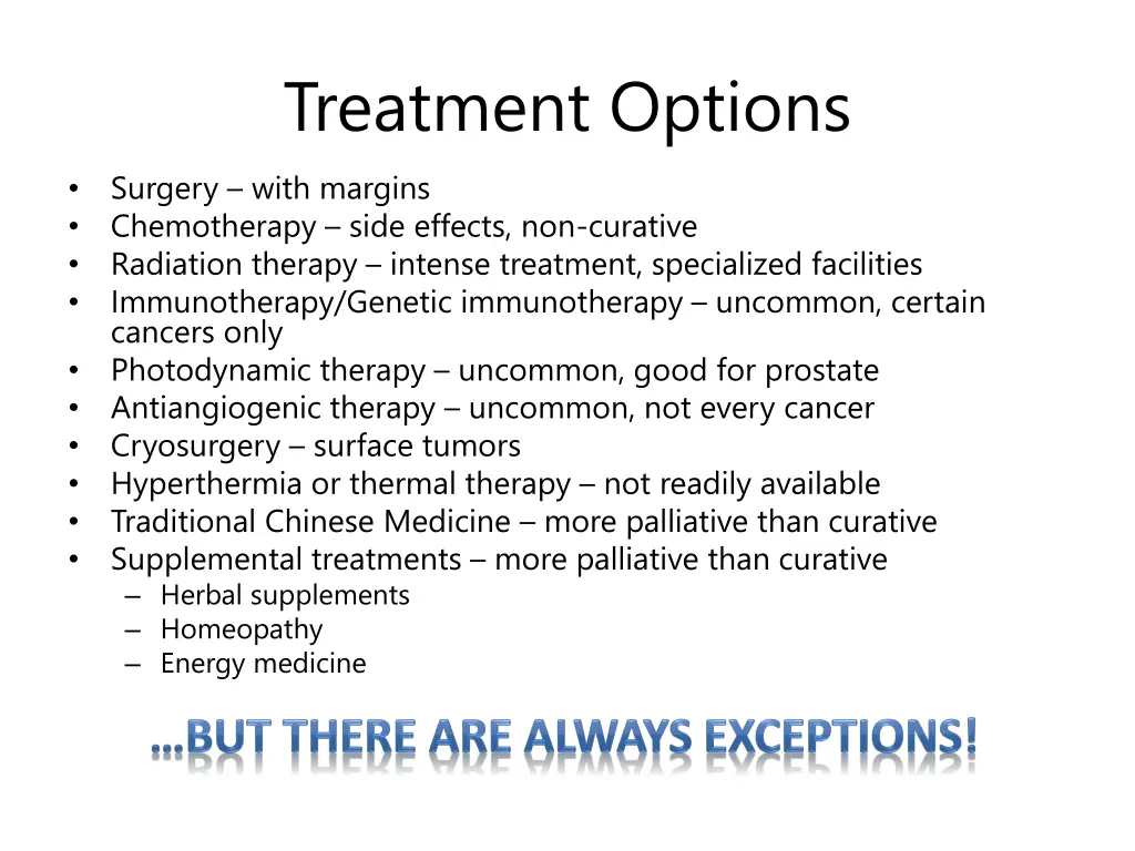 treatment options