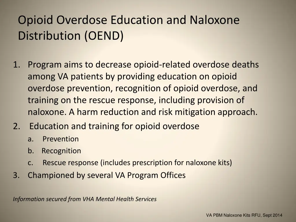 opioid overdose education and naloxone
