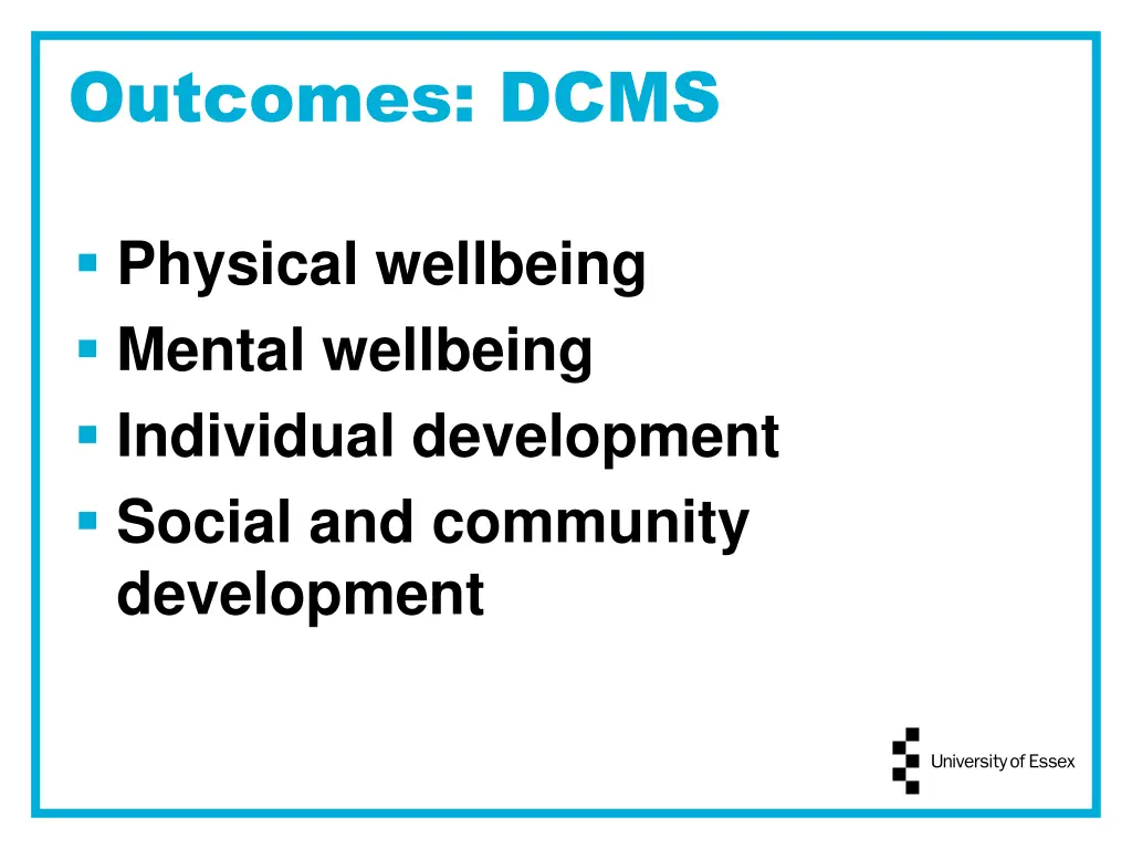 outcomes dcms