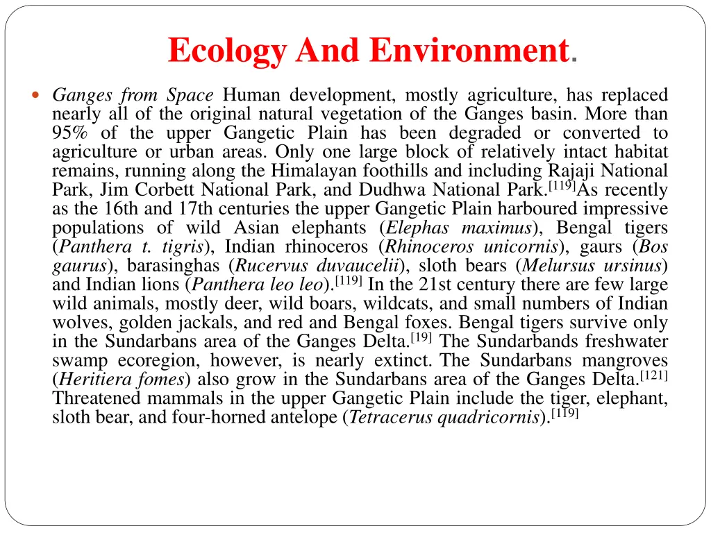 ecology and environment