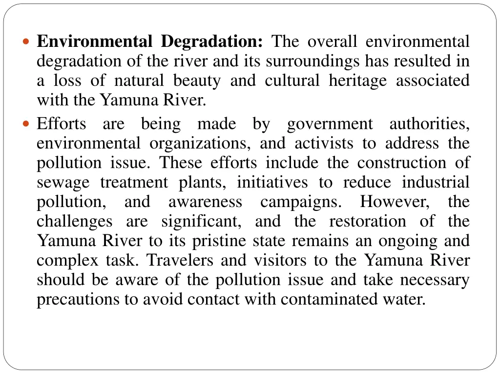 environmental degradation the overall