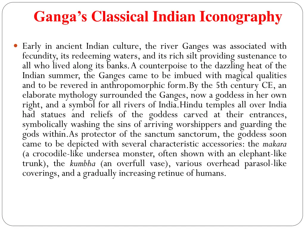 ganga s classical indian iconography